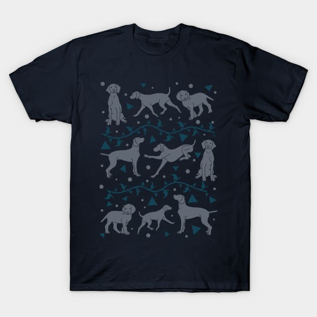 Weimaraner Pattern T-Shirt by Wlaurence